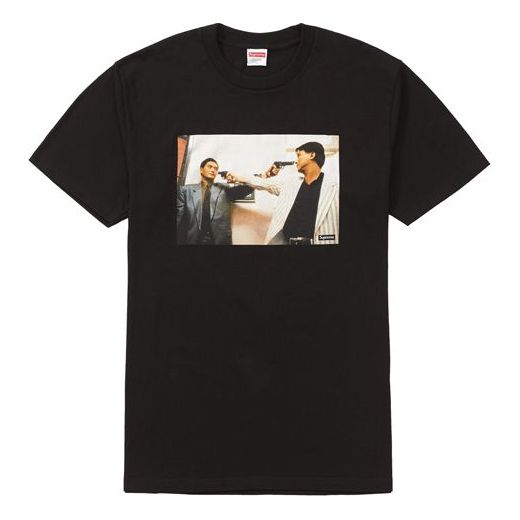 Supreme SS22 The Killer Trust Tee Bloody Twins Chow Yun Fat Printing Short Sleeve Unisex Black SUP-FW18-665