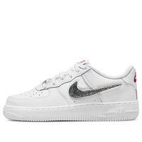 (GS) Nike Air Force 1 LV8 'White Black Metallic Silver' DC9651-100