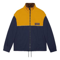 GucciI Technical Jersey Jacket With Detachable Sleeves 'Navy Yellow' 673635-XJDVC-7211