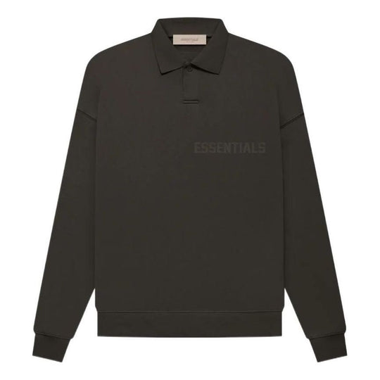 Fear of God Essentials FW22 Ls Polo 'Off Black' FOG-FW22-713