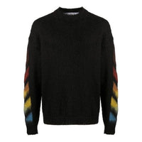 Off-White Gradient Slogan Logo Sweater Men's Black OMHA036F20KNI0011087