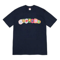 Supreme FW19 Week 7 Pillows Tee Logo Short Sleeve Unisex Navy Blue SUP-FW19-709