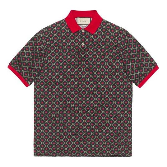 Gucci SS20 Star Cotton Short Sleeves Luxury Polos 'Red' 575222-XJBAI-1080