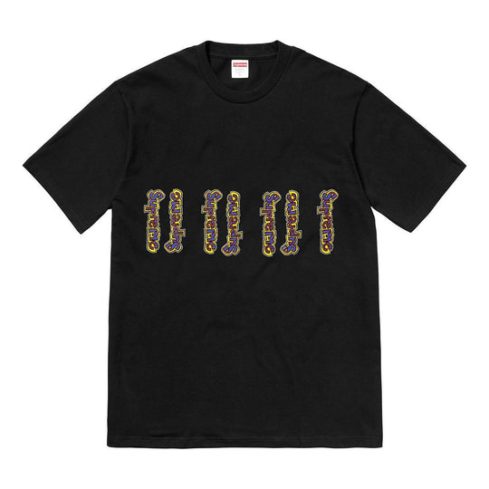 Supreme SS18 Gonz Logo Tee Black Logo Tee SUP-SS18-437