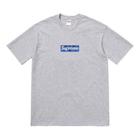 Supreme FW19 Week 17 Bandana Box Logo Tee cashew Short Sleeve Unisex Gray SUP-FW19-10902