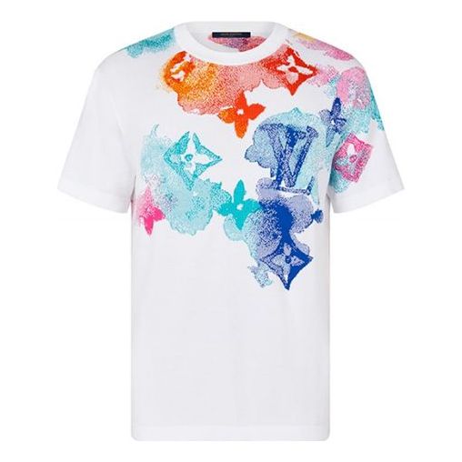 LOUIS VUITTON SS21 Water Printing T-Shirts 'Multi color' 1A8QWA