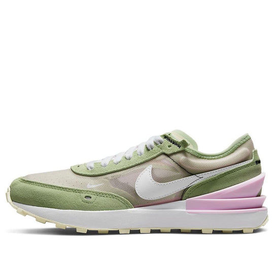 (GS) Nike Waffle One Athleisure Casual Sports Shoe Green Pink DC0481-602