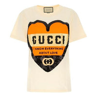 (WMNS) Gucci Love Print Oversize T-Shirt 'Sunkissed' 492347-XJB72-9756