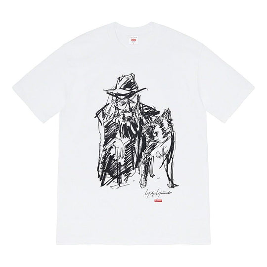 Supreme FW20 Week 4 x Yohji Yamamoto Tee 'Black White' SUP-FW20-099