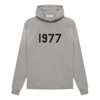 Fear of God Essentials SS22 Knit Hoodie Dark 1977 Oatmeal FOG-SS22-293