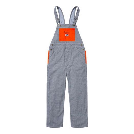 Supreme FW19 Week 3 x Ben Davis Overalls Crossover Gray Orange Contrasting Colors Pants Unisex SUP-FW19-393