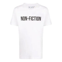 Off-White FW20 Non-Fiction Printed Men White OMAA027E20JER0130110