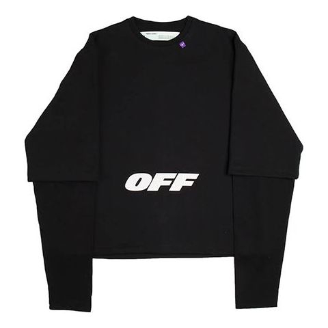 Off-White Mens Cotton Long Sleeve Sweatshirt OMAB022E184050031001