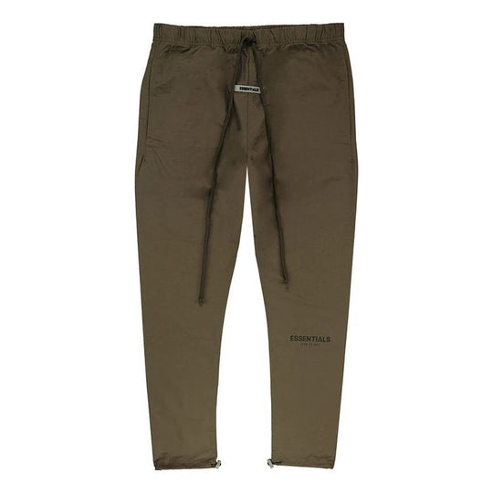 Fear of God Essentials Rain Drum Reflective Nylon Sweatpants 'Brown' FOG-FW21-102