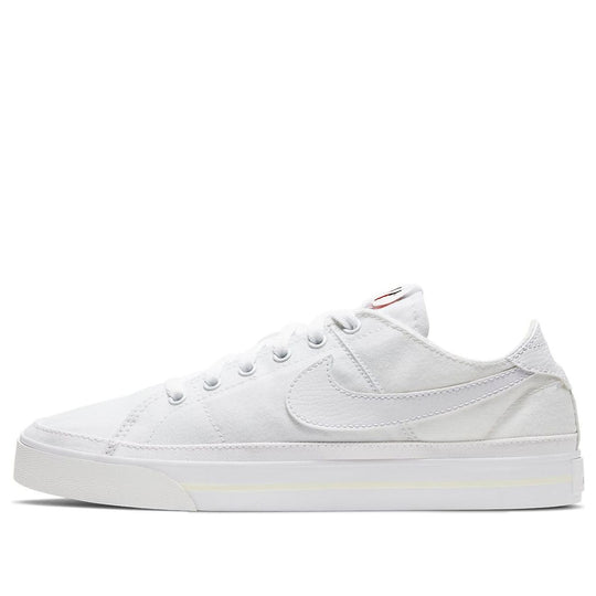 (WMNS) Nike Court Legacy Canvas 'Triple White' CZ0294-100