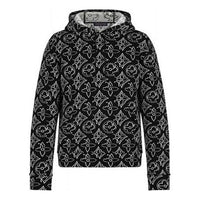 Men's LOUIS VUITTON x NBA Crossover FW21 Logo Printing Classic hooded Long Sleeves Black HLY12WDM0900