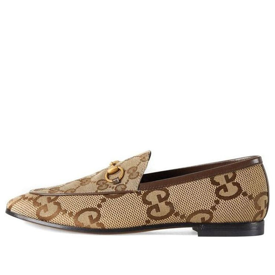 (WMNS) Gucci Jordaan Jumbo GG loafer 'Beige' 431467-UKO60-2588