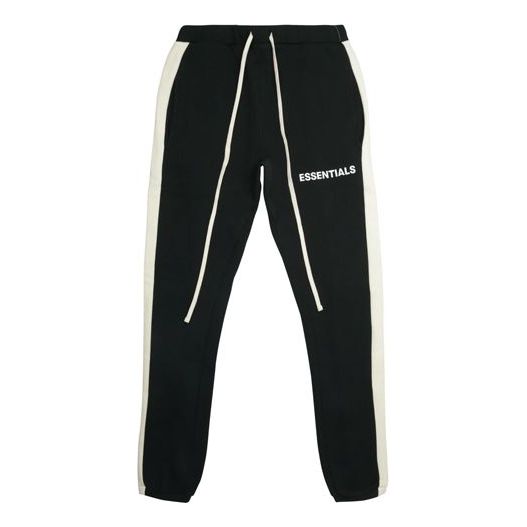 Fear of God Essentials SS20 Side Stripe Sweatpants Black FOG-SS20-127