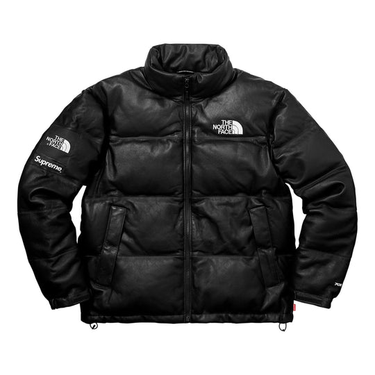 Supreme FW17 X The North Face Leather Nuptse Jacket 'Black' SUP-FW17-617