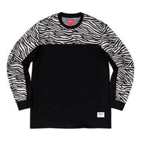 Supreme FW19 Week 10 Zebra L/S Top Black Long Sleeves Unisex SUP-FW19-953