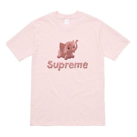 Supreme SS17 Elephant Tee Pink Small Printing Short Sleeve Unisex SUP-SS17-321