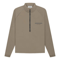 Fear of God Essentials FW21 Half Zip Track Jacket Harvest FOG-FW21-017