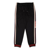 Gucci Classic High-tech Knit Colorblock Casual Bundle Feet Sports Long Pants Black 474635-X5T39-1008