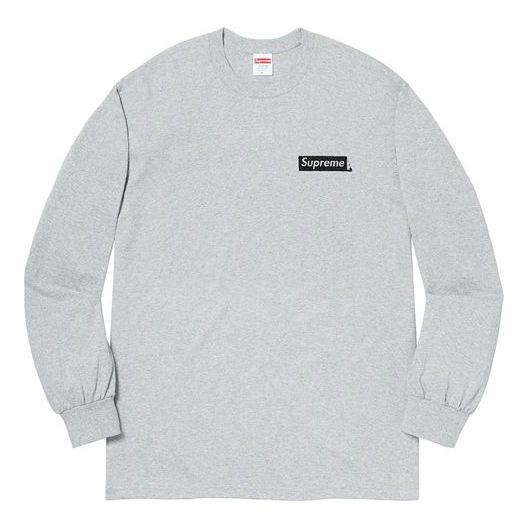 Supreme SS20 Week 1 Sacred Unique L/S Tee Back Alphabet Long Sleeves Unisex Gray SUP-SS20-333