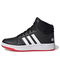 (PS) adidas Hoops 2.0 Mid J 'Black Vivid Red' FY7009