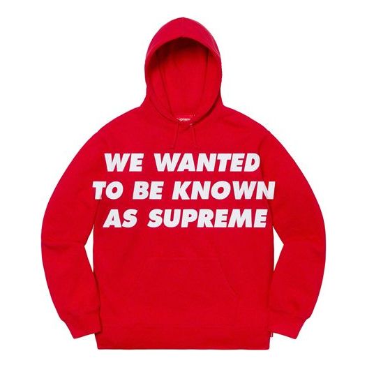 Supreme SS20 Week 1 Known As Hooded Sweatshirt SUP-SS20-308