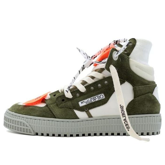 Off-White Court 3.0 High-Top Sneakers Green OMIA065F21LEA0036310