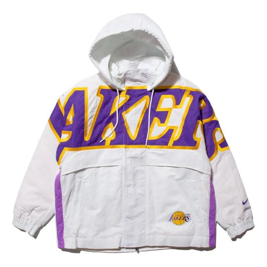 (WMNS) Nike x AMBUSH NBA Lakers Jacket 'Summit White Purple Yellow' DB1617-121