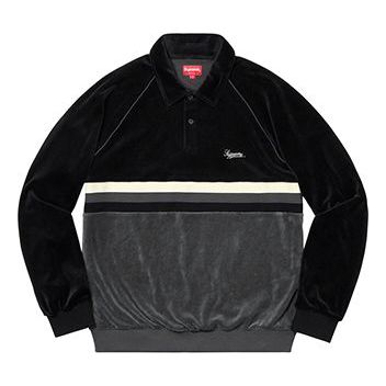 Supreme SS19 Stripe Velour Raglan L SUP-SS19-592