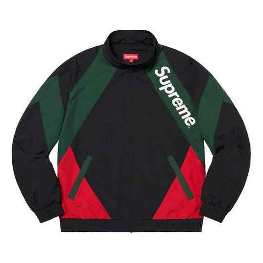 Supreme SS20 Colorblock Splicing Casual Sports Jacket Unisex Black SUP-SS20-078