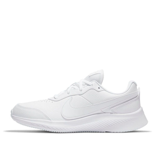 (GS) Nike Varsity Leather 'Triple White' CN9146-101