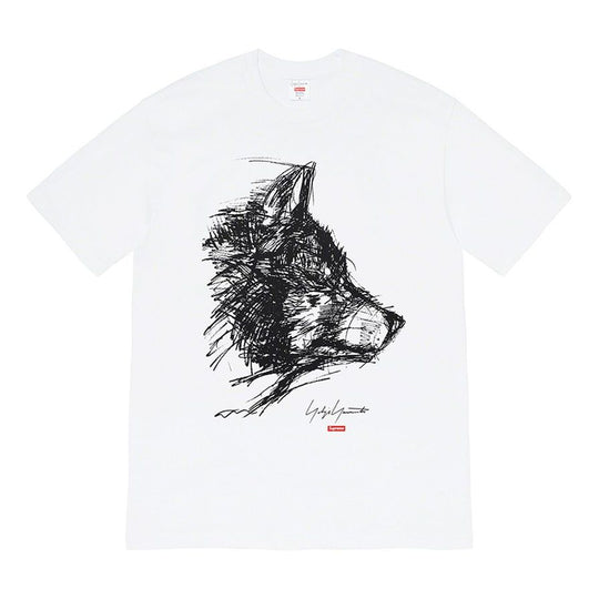 Supreme FW20 Week 4 x Yohji Yamamoto Tee 'Black White' SUP-FW20-096