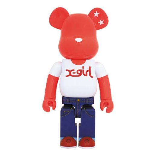 BE@RBRICK X girl 1000% 'White Red Blue' X-GIRL