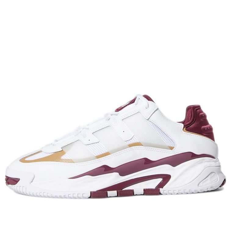 adidas originals Niteball Wear-Resistant Retro Basketball Shoes White Red Unisex 'White Red' S24141