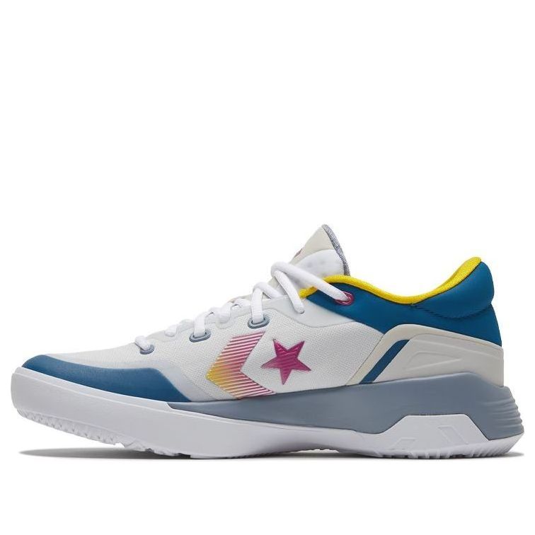 Converse G4 Basketball Shoes White Blue 168792C
