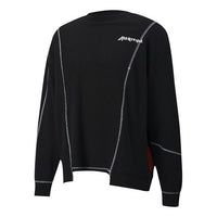 PUMA x ATTEMPT Crossover Casual Round Neck Contrasting Colors Long Sleeves Black 598272-01