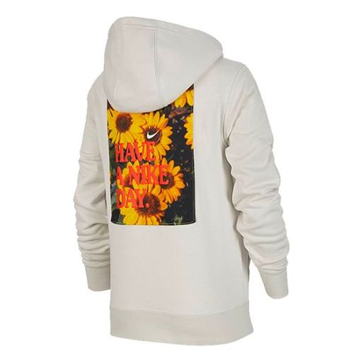 (GS) Nike B Nike Sportswear HBR STMNT HOODED PO LIGHT BONE DM8092-072