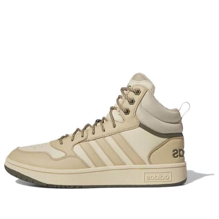 adidas Hoops 3.0 Mid Lifestyle Basketball Classic Fur Lining Winterized Shoes 'Beige' IG7929