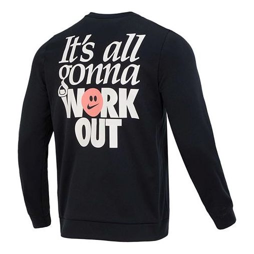 Nike Training Work Out Graphic Backprint T-shirt 'Black' FD4808-010