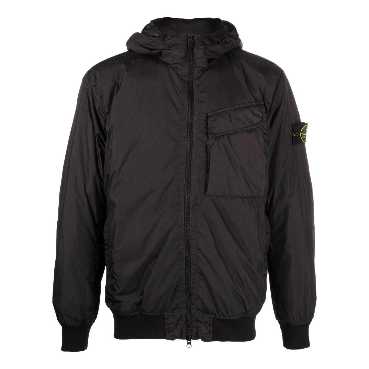 STONE ISLAND Pocket Detail Crinkle Reps Jacket 'Black' 771540723-V0029