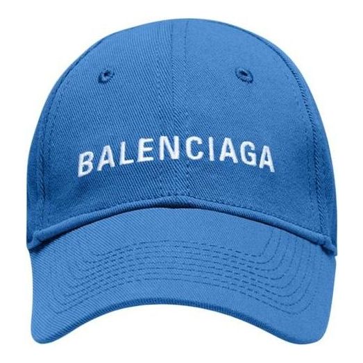 Balenciaga Visor Logo Cap 'Light Blue White' 590758410B24277
