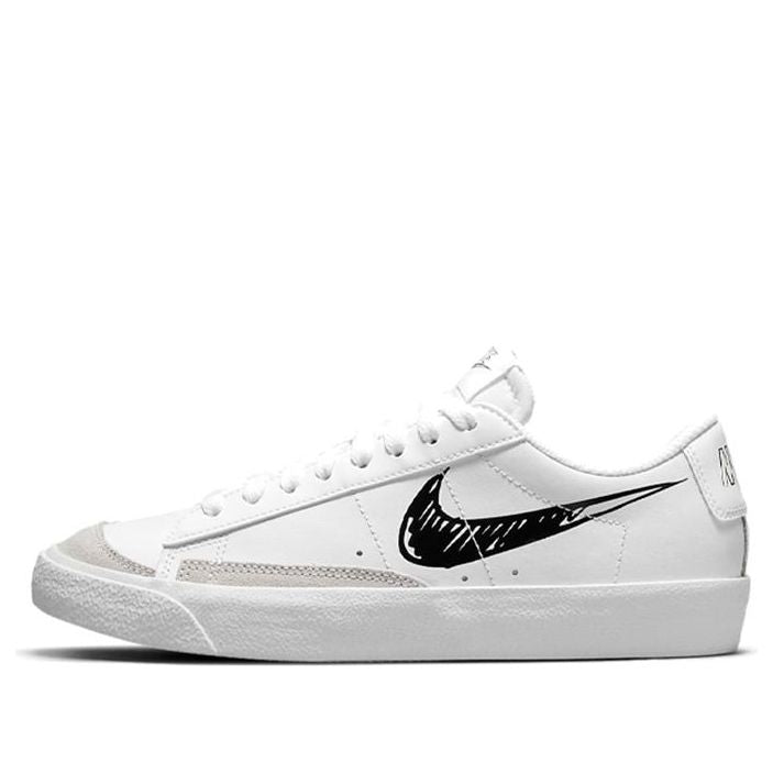 (GS) Nike Blazer Low '77 'Sketch - White Black' DM7819-100