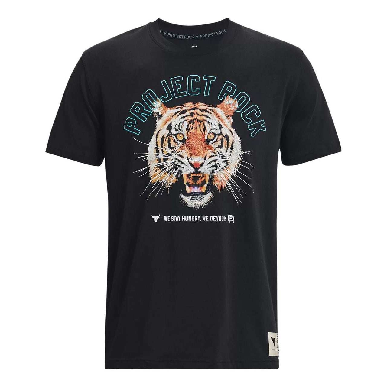 Under Armour Project Rock Champion Heavyweight Short Sleeve T-shirt 'Black' 1379113-001