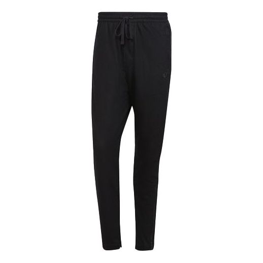 Men's adidas originals Solid Color Lacing Black Sports Pants/Trousers/Joggers H33468