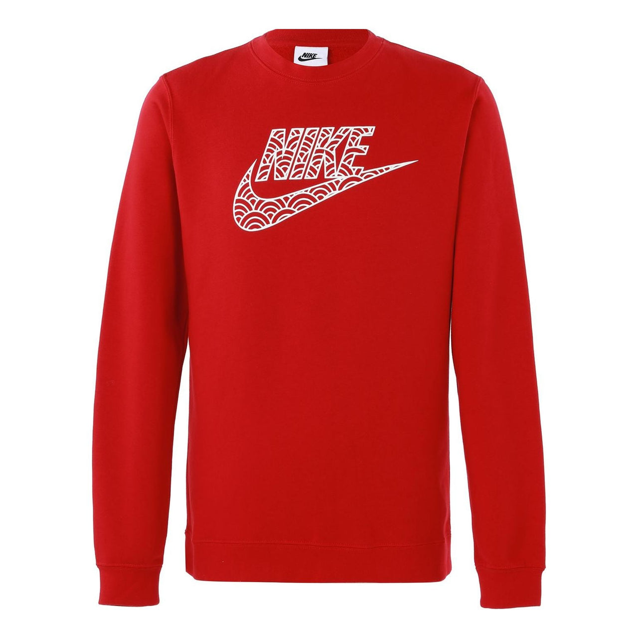Men's Nike Logo Casual Sports Round Neck Pullover Red DR7829-687