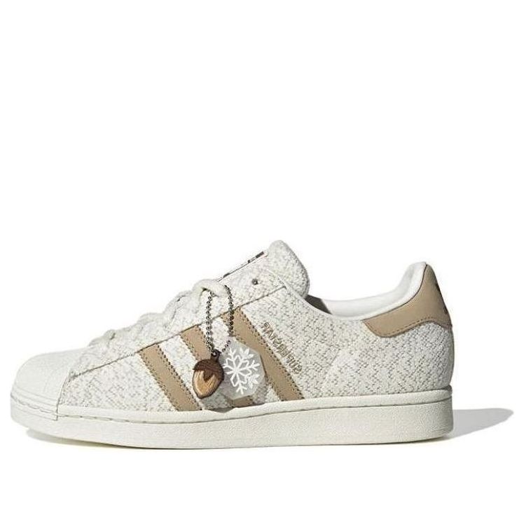 (WMNS) adidas Originals Superstar 'White Khaki' IF3883